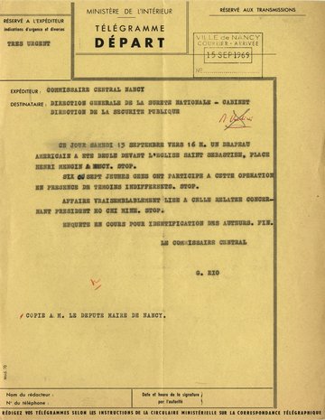 Rapport / télégramme, 1969, 2 I 89